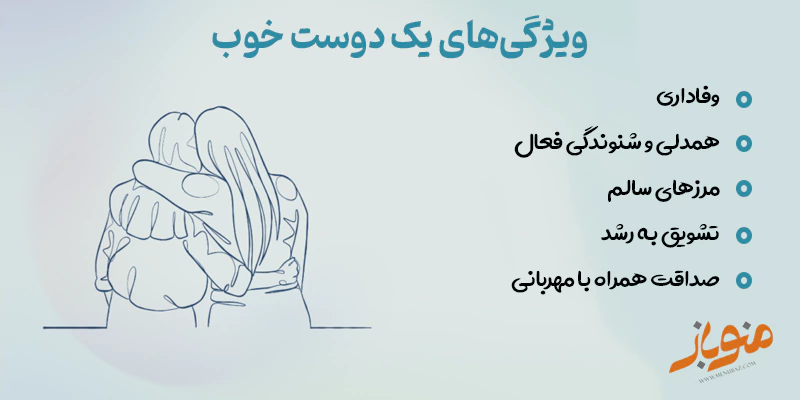 ویژگی‌های یک دوست خوب