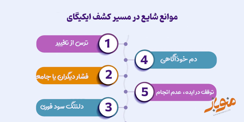موانع شایع در مسیر کشف ایکیگای