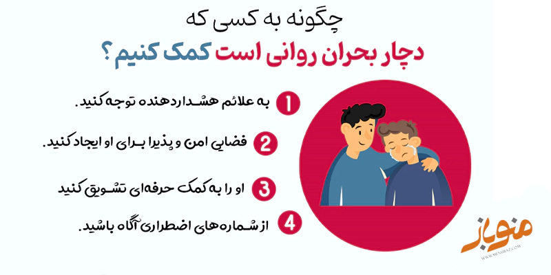 کمک به فرد با بحران روانی