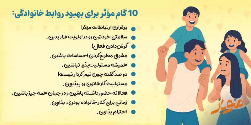 چگونه روابط خانوادگی رو بهبود بخشیم؟