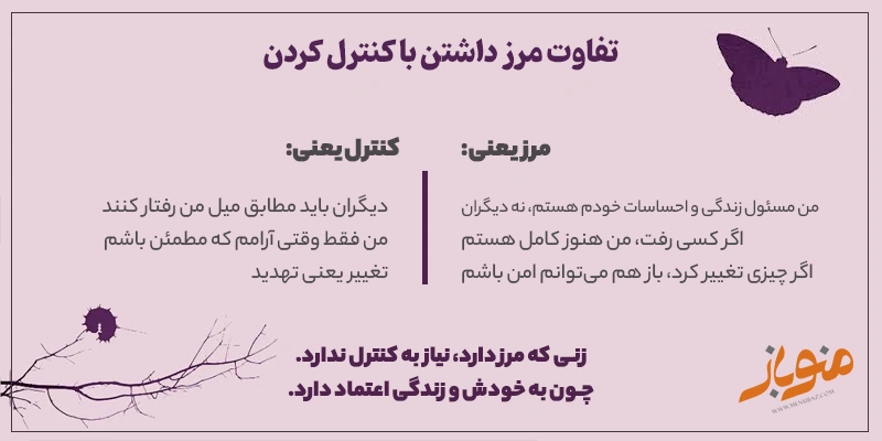 تفاوت مرز داشتن با کنترل کردن